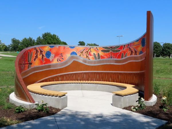 Fire Keepers Circle at Heritage Park in Olathe, Kansas