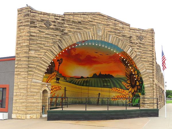 Dusk in De Soto mural - De Soto, Kansas