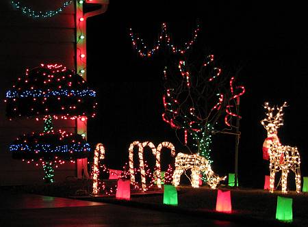 Lawrence Kansas Holiday Light displays