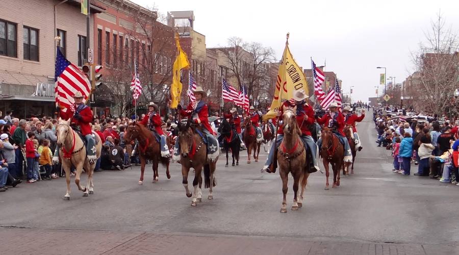 Saddle and Sirloin Club in the Lawrence Christmas Parade