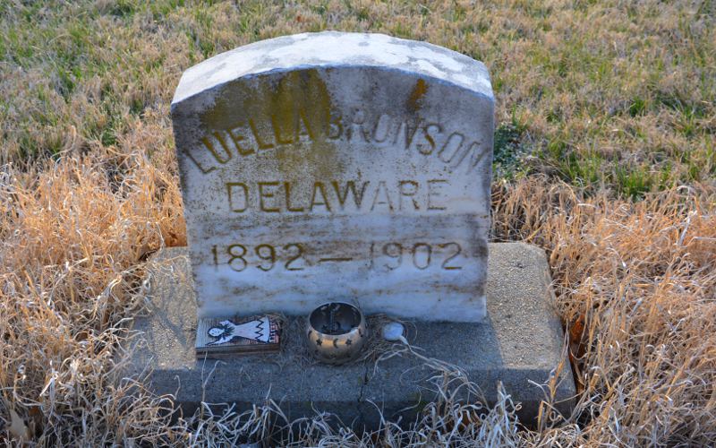 Luella Bronson - Delaware Indian burial