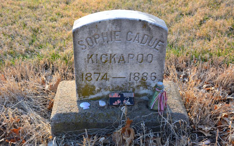 Sophie Cadue - Kickapoo Indian cemetery