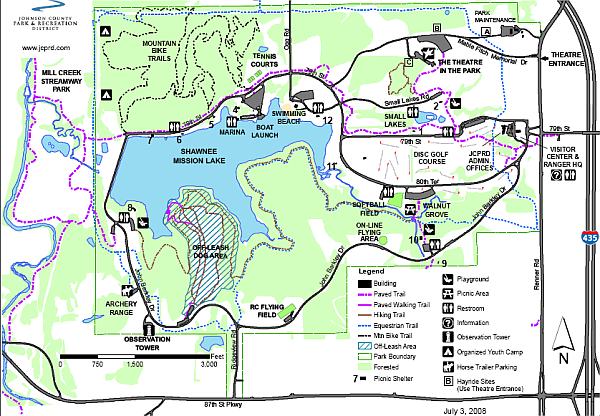 Shawnee Mission Park Map