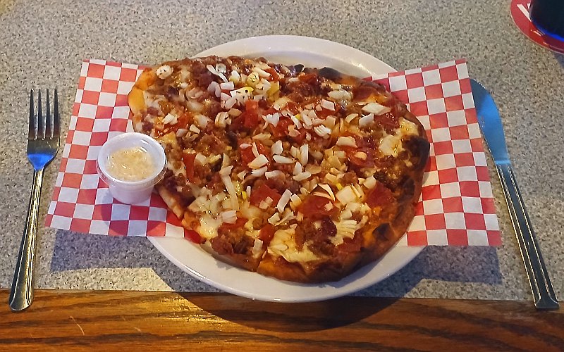 Pizza at Cronin's in Lenexa, Kansas