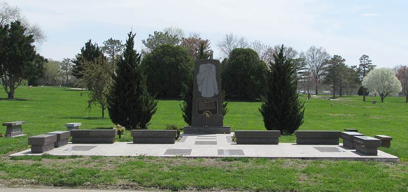 James Naismith Memorial in Lawrence Memorial Park