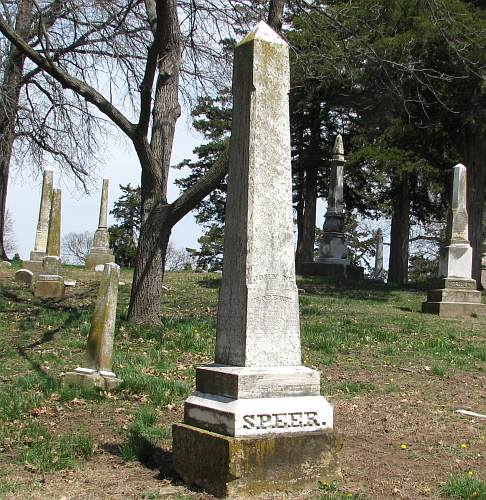 Grave of Abolitionist leader John Speer.