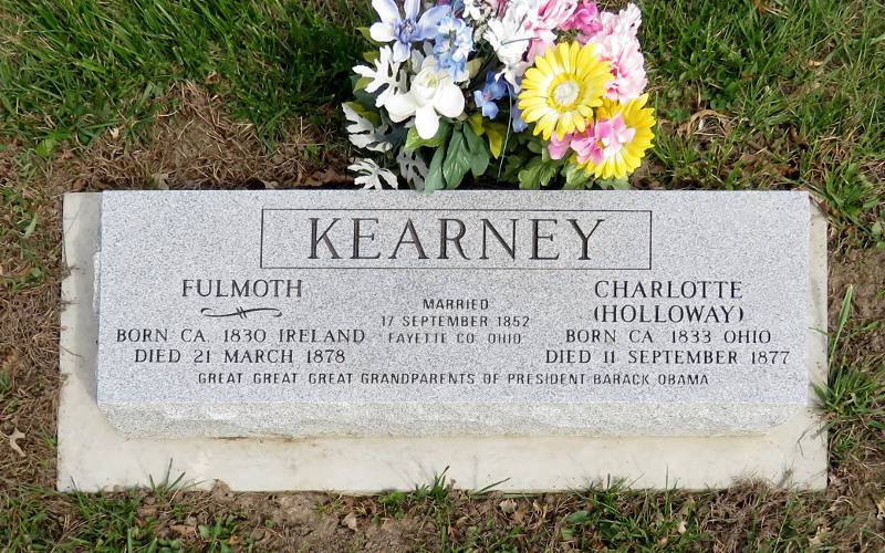 Fulmoth and Charlotte Kearney grave marker
