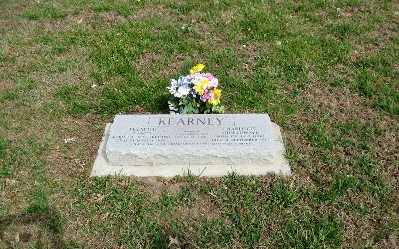 Fulmoth Kearney and Charlotte Holloway Kearney graves