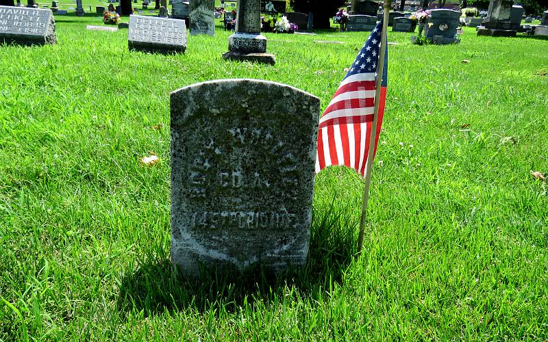 Robert Wolfley headstone - Olathe, Kansas