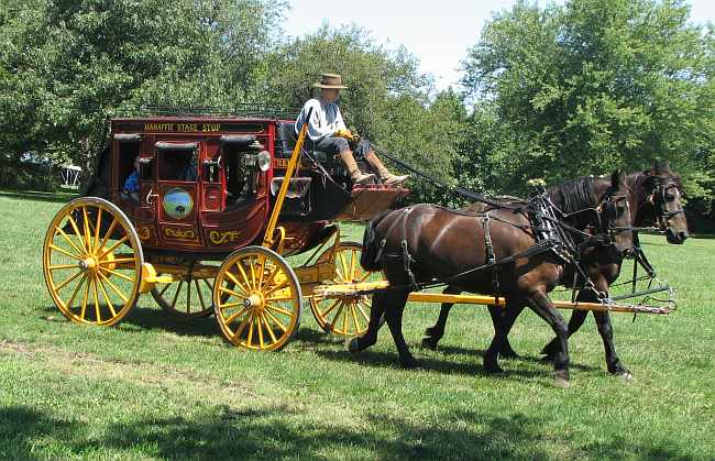recreated 1800's stagecoach