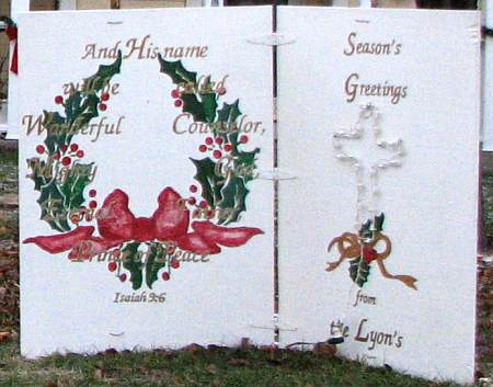 Season's Greetings from the families in Olathe's Christmas Card Lane