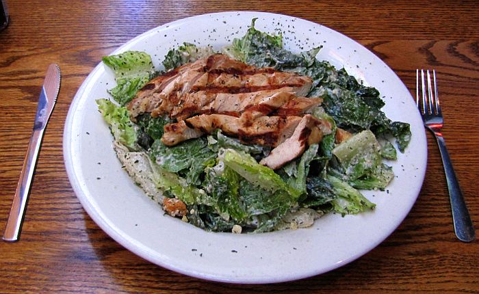 Grilled Chicken Cesar Salad - Austin's Restaurant
