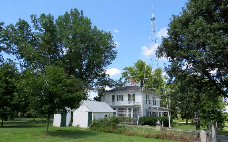 Marshal Ensor farm house museum in Olathe, Kansas.