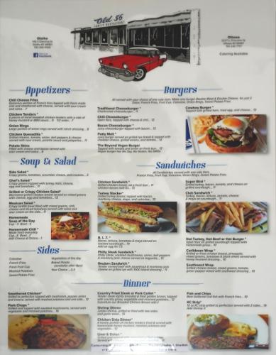 Old 56 Family Restaurant Menu - Olathe, Kansas