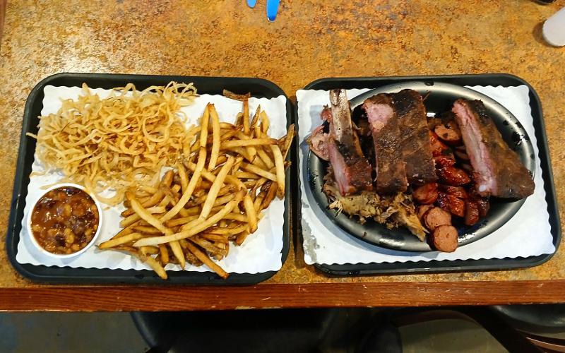 Ultimate Platter at the Rub BBQ in Olathe, Kansas