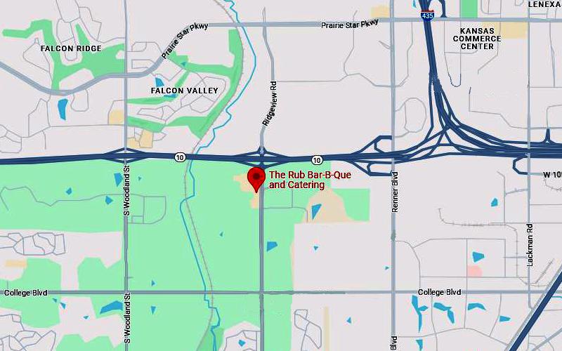 The Rub Bar-B-Que Map - Olathe, Kansas