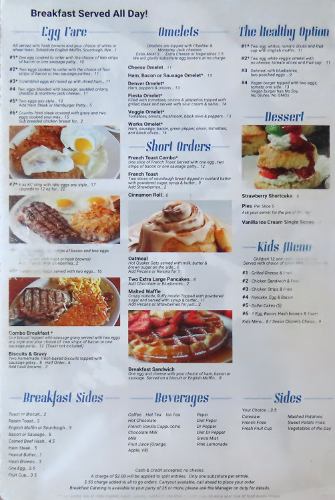 Old 56 Family Restaurant Breakfast Menu - Olathe, Kansas