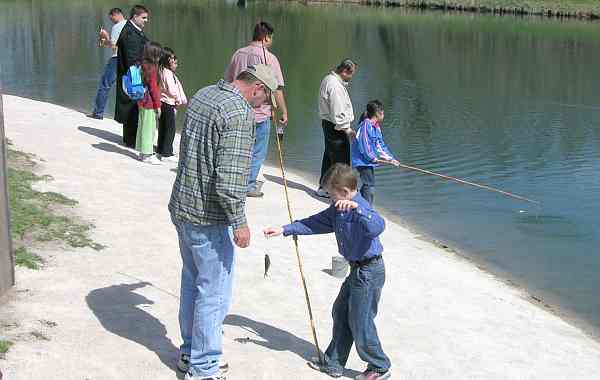 Fishing at the Deanna Rose Children's Farmstead
