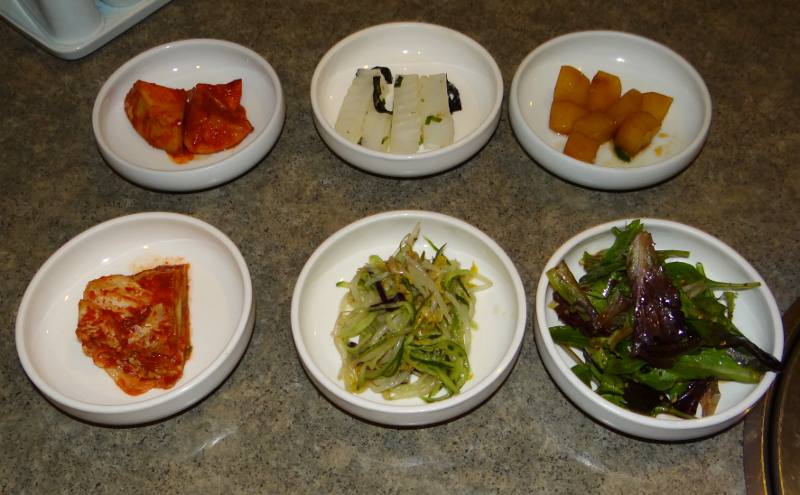 Choga Korean Restaurant side dishes