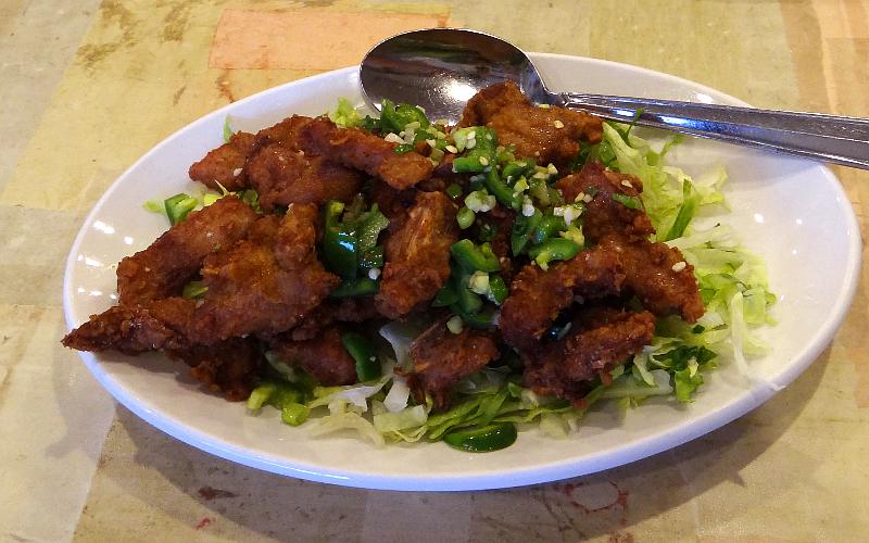 spicy pork chop at ABC Caf