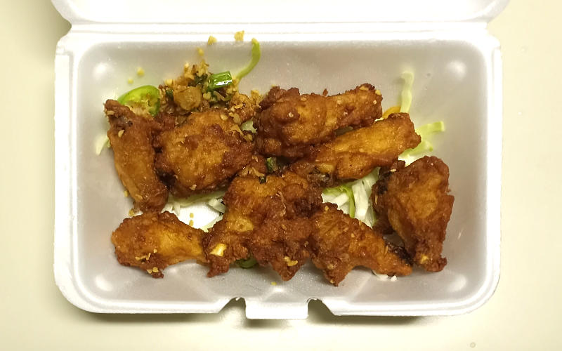 Carry out XO chicken wings at ABC Cafe