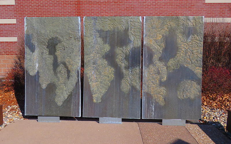 Weeping wall fountain at 9/11 Memorial