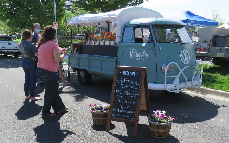 Flatlanders Flower Truck at Overland Park Farmers Market