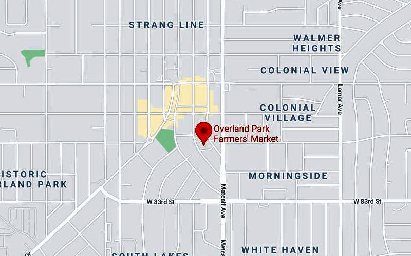 Overland Park Farmers Market Map - Overland Park, Kansas