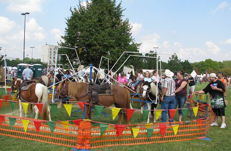 Pony rides at the Cider Days Fall Festival