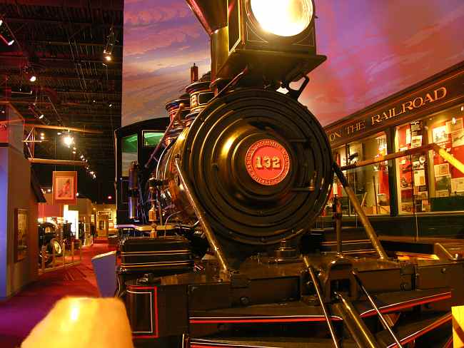 Locomotive in the Kansas Museum of History.