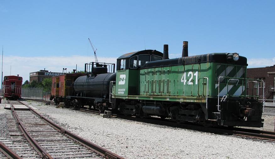 Burlington Northern Locomotive at the Great Plains Transportation Museum