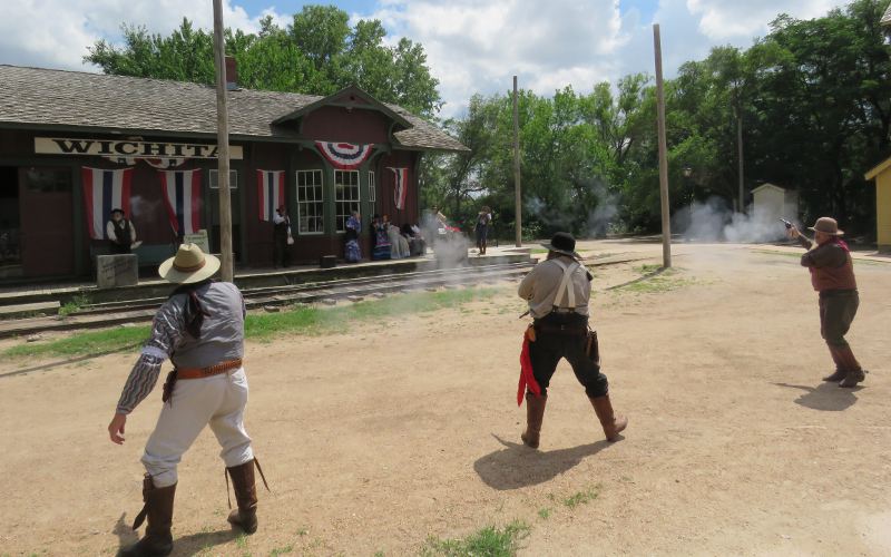 Gunfight on Main Streetin the Old Cowtown Musum in Wichita, Kansas