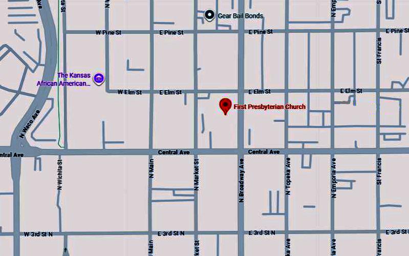 First Presbyterian Church Map - Wichita, Kansas