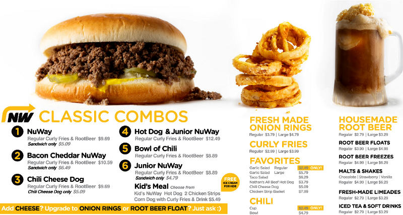Nu-Way Cafe Menu - Wichita, Kansas